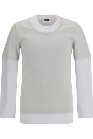 MAGLIANO Homme, Tops, Gris, Taille: S Maillot à Manches Longues à Double Épaisseur Innovant