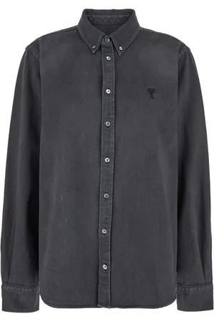 Ami Femme, Blouses et Chemises, Noir, Taille: 40 FR Chemise Noire ADC pour Homme