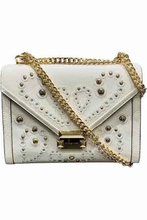 Michael Kors Femme, Pre-owned, Blanc, Taille: ONE Size Pre-owned Cuir sacs-bandouliere