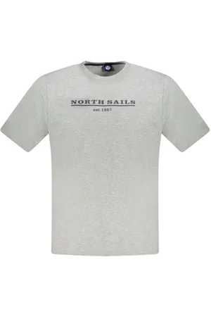 North Sails Homme, Tops, Gris, Taille: 2XL T-shirt Homme en Coton Gris