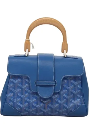 GOYARD Femme, Pre-owned, Bleu, Taille: ONE Size Pre-owned Toile sacs-main