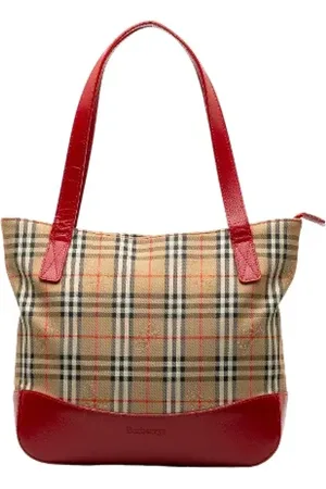 Burberry Femme, Pre-owned, , Taille: ONE Size Pre-owned Cuir cabas