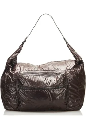 Bottega Veneta Homme, Pre-owned, Brun, Taille: ONE Size Pre-owned Toile sacs-ports-paule