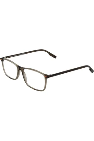 Ermenegildo Zegna Unisex, Accessoires, Vert, Taille: ONE Size Montures Optiques Rectangulaires Olive