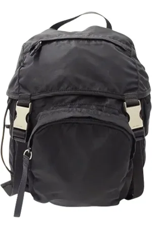 Prada Unisex, Pre-owned, Noir, Taille: ONE Size Pre-owned Tissu sacs-dos
