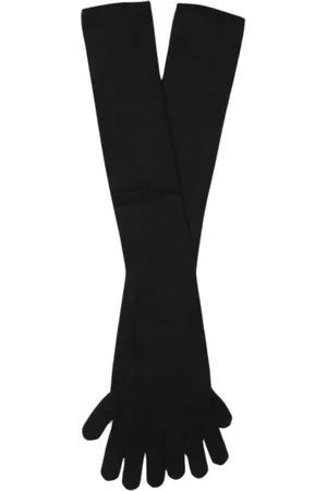 Max Mara Femme, Accessoires, Noir, Taille: ONE Size Gants Longs de Luxe