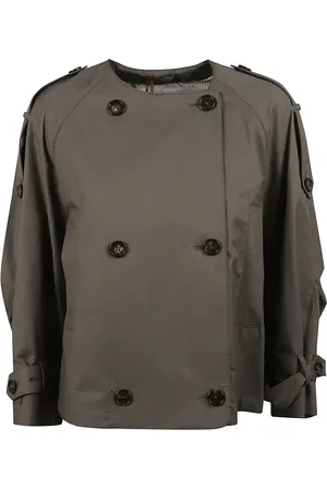 Max Mara Femme, Vestes, Gris, Taille: 32 FR Collection de Manteaux JIM Élégants