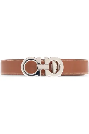 Salvatore Ferragamo Homme, Accessoires, Brun, Taille: 115 CM Ceinture réversible