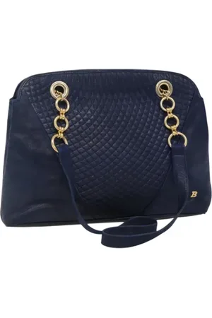 Bally Femme, Pre-owned, Bleu, Taille: ONE Size Pre-owned Cuir sacs-main