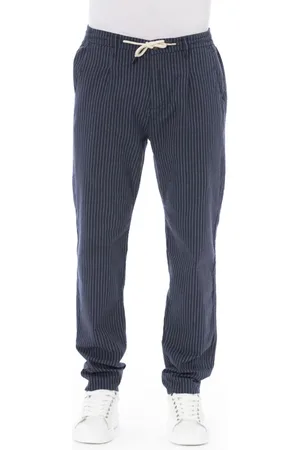 BALDININI Homme, Pantalons, Bleu, Taille: W32 Pantalon Chino avec Cordon de Serrage
