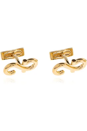 Salvatore Ferragamo Homme, Accessoires, Jaune, Taille: ONE Size Cufflinks & Tie Clips