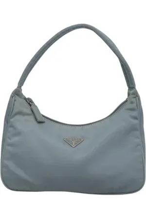Prada Femme, Pre-owned, Bleu, Taille: ONE Size Pre-owned Nylon sacs-main