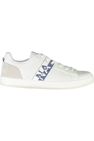 Napapijri Homme, Chaussures, Blanc, Taille: 42 EU Baskets Blanches avec Accent Logo