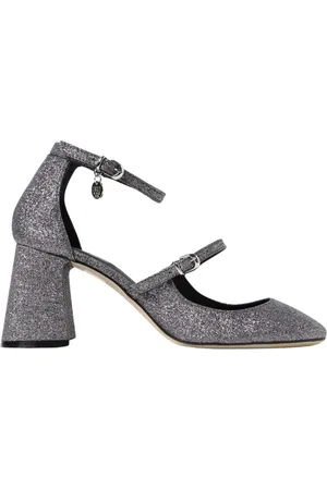 Msgm Femme, Chaussures, Gris, Taille: 39 EU Escarpins à Talons Hauts en Paillettes Argentées