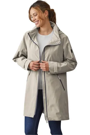 MANGO Femme, Manteaux, Gris, Taille: 42 FR Veste Longue Confort Latte