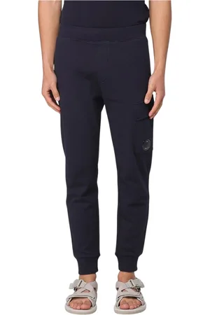 C.P. Company Homme, Pantalons, Bleu, Taille: XL Pantalon Regular Fit Noir Style Confort