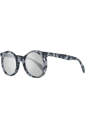 YOHJI YAMAMOTO Homme, Accessoires, Gris, Taille: ONE Size Homme Gris Rond Miroir Lunettes de soleil