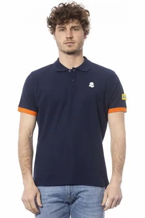 Invicta Homme, Tops, Bleu, Taille: M Polo Casual avec Logo Poitrine
