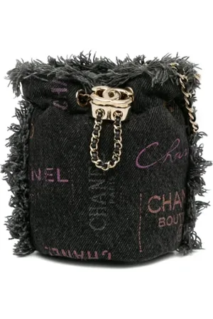 CHANEL Femme, Pre-owned, Gris, Taille: ONE Size Pre-owned Denim sacs-chanel
