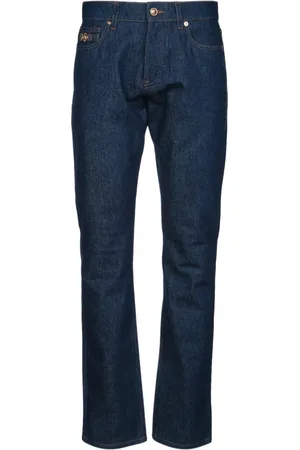 VERSACE Homme, Jeans, Bleu, Taille: W33 Jeans en Denim classiques pour un usage quotidien