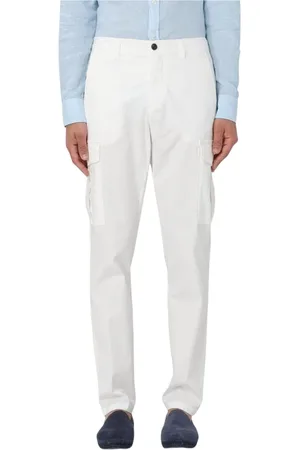 ELEVENTY Homme, Pantalons, Blanc, Taille: W32 Pantalon Cargo avec Poches Élégant
