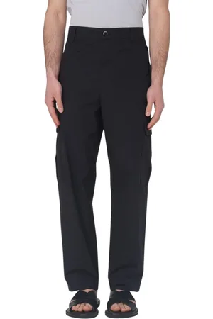 BARENA Homme, Pantalons, Noir, Taille: XL Pantalon Slim-Fit en Laine Noire