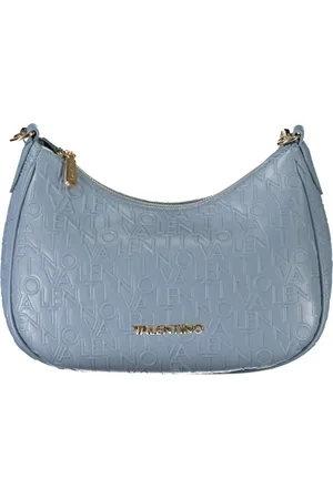 Valentino by Mario Valentino Femme, Sacs, Bleu, Taille: ONE Size Sac à Bandoulière Bleu avec Bandoulière Amovible et Fermeture à Glissière