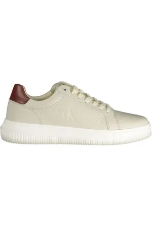 Calvin Klein Homme, Chaussures, Gris, Taille: 40 EU Baskets en Polyester Gris avec Finition Texturée