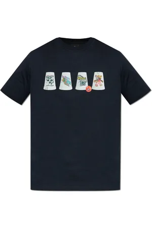 Paul Smith Homme, Tops, Bleu, Taille: XL T-shirt avec impression colorée