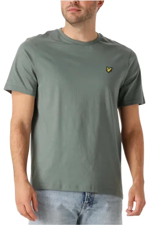 Lyle & Scott Homme, Tops, Vert, Taille: 2XL Vert T-shirt Uni Confort Ultime