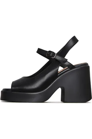 CESARE GASPARI Femme, Chaussures, Noir, Taille: 39 EU Sandales à Plateforme Épaisse - Noir