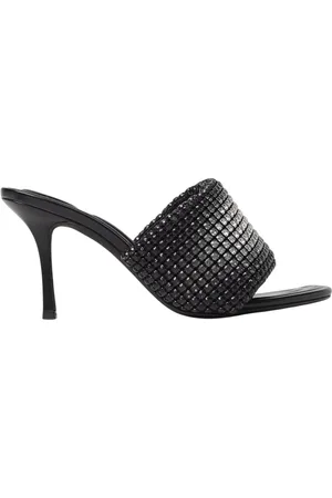 Alexander Wang Femme, Chaussures, Noir, Taille: 36 EU Sandales à talons noires avec ornements