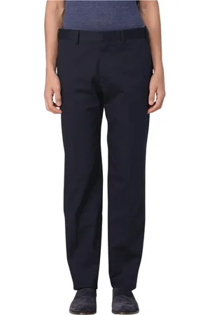 LARDINI Homme, Pantalons, Bleu, Taille: S Pantalon Coupe Classique Blanc