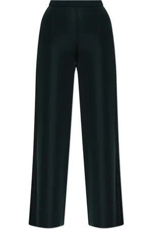 Salvatore Ferragamo Femme, Pantalons, Vert, Taille: 38 FR Pantalon à coupe droite