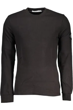 Calvin Klein Homme, Pulls, Noir, Taille: XS Pull en coton avec logo