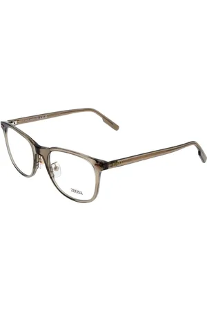 Ermenegildo Zegna Homme, Accessoires, Brun, Taille: ONE Size Montures optiques rondes marron pour hommes