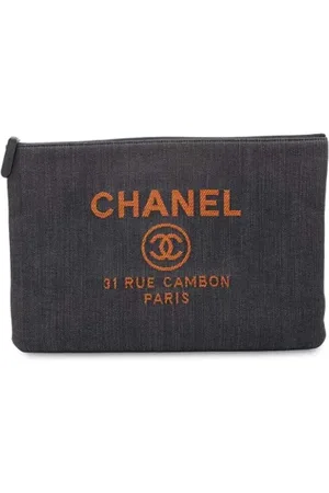 CHANEL Femme, Pre-owned, Bleu, Taille: ONE Size Pre-owned Denim sacs-chanel