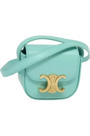 Céline Femme, Pre-owned, Bleu, Taille: ONE Size Pre-owned Cuir sacs-celine