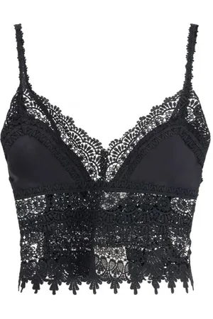 CHARO RUIZ IBIZA Femme, Tops, Noir, Taille: 38 FR Haut en Coton Dana