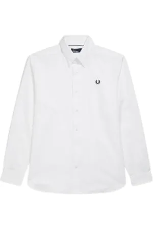 Fred Perry Homme, Chemises, Blanc, Taille: 2XL Chemise Formelle