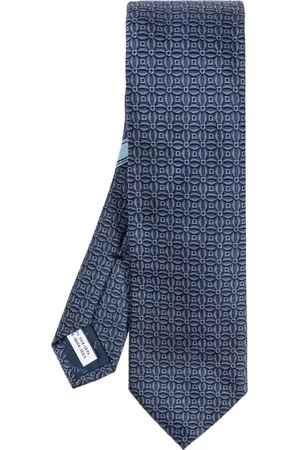 Salvatore Ferragamo Homme, Accessoires, Bleu, Taille: ONE Size Cravate en soie
