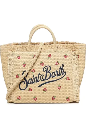 MC2 SAINT BARTH Femme, Sacs, , Taille: ONE Size Sac avec Détail Fraise et Franges