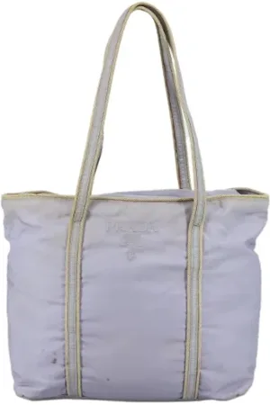 Prada Femme, Pre-owned, Violet, Taille: ONE Size Pre-owned Tissu cabas