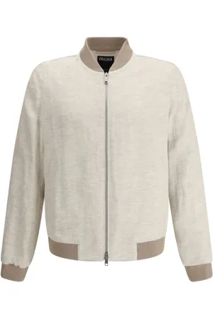 Ermenegildo Zegna Homme, Vestes, Blanc, Taille: S Veste en Lin Oasi