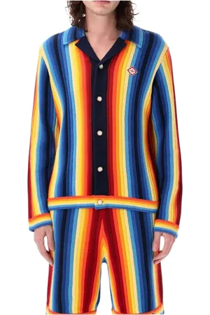 Casablanca Homme, Pulls, Multicolore, Taille: M Gilet Tricoté Coloré Veste
