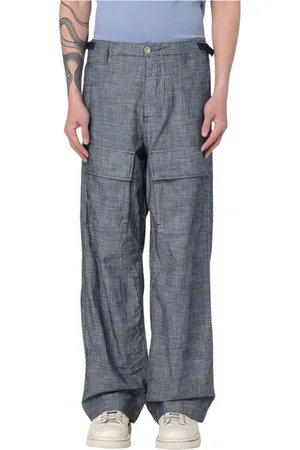 C.P. Company Homme, Pantalons, Bleu, Taille: M Pantalon Cargo Élégant avec Poches