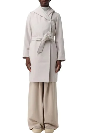 Max Mara Femme, Manteaux, , Taille: 38 FR Manteau Orange à Capuche en Camel