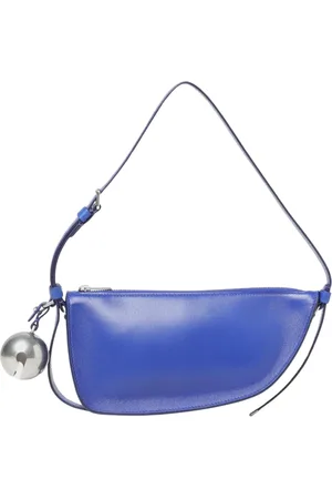 Burberry Femme, Sacs, Bleu, Taille: ONE Size Sac à Bandoulière en Cuir Bleu