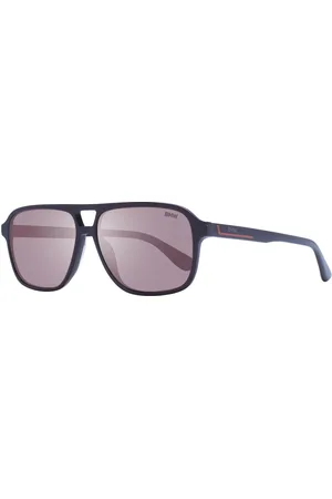 BMW Homme, Accessoires, Brun, Taille: ONE Size Burgundy Aviator Lunettes de soleil Homme Marron