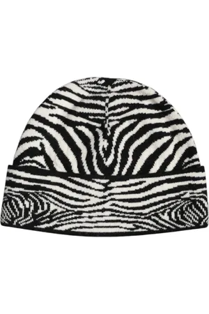 Dolce & Gabbana Unisex, Accessoires, Blanc, Taille: ONE Size Zèbre Bonnet d